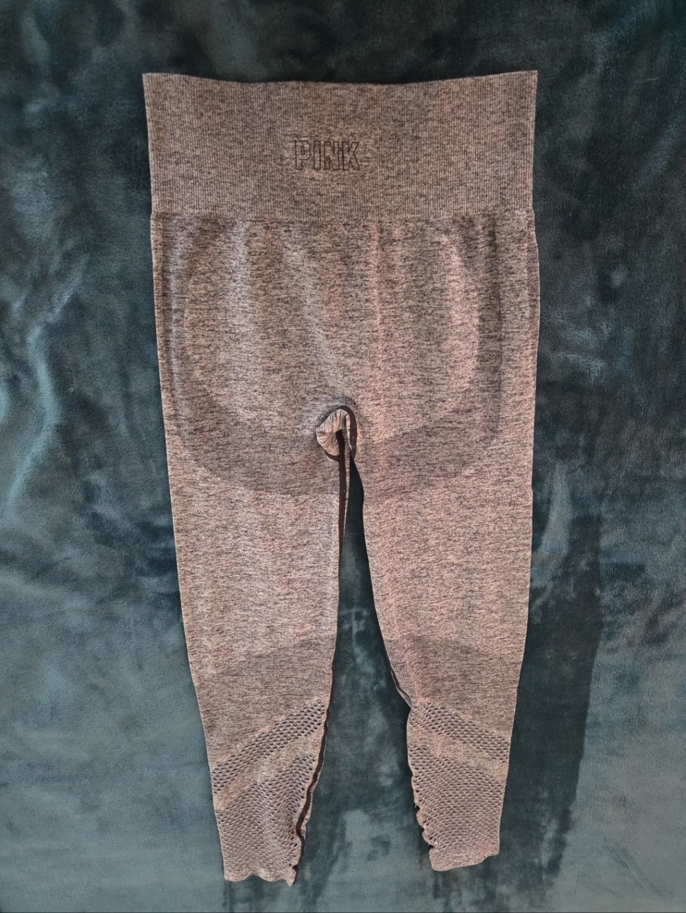 PINK Victoria's Secret Heathered Grey Active Leggings Sz sm